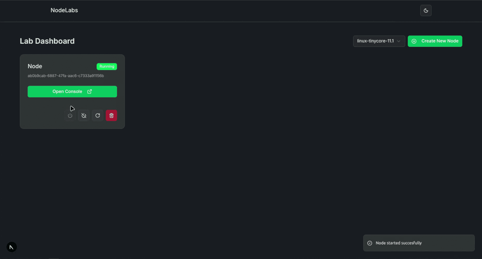 Start and Connect step screenshot